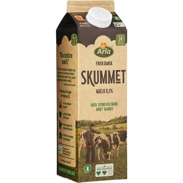 1/1 skummetmælk